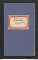 Seite 1, Tagebuch "Gobelsburg | 1930" (NHMW-PRAE-BBB-64)